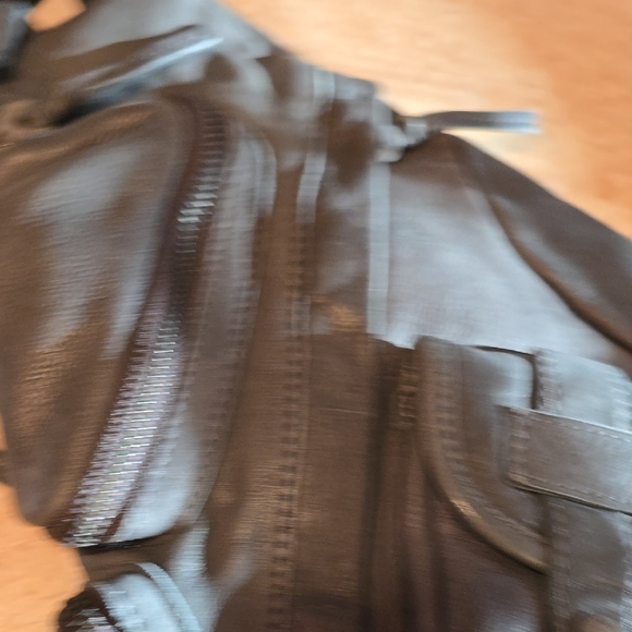 We The Free Gray Leather Backpack
